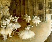 Edgar Degas Ballet Rehearsal on Stage china oil painting reproduction